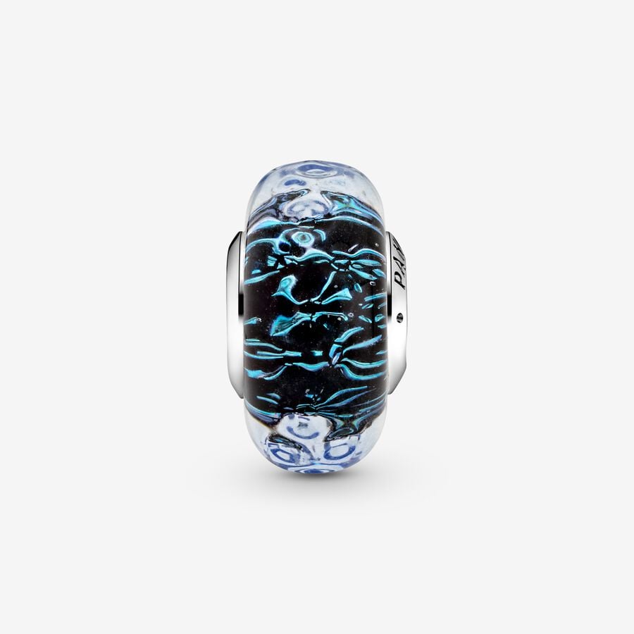 Charm Vetro di Murano, Oceano Blu