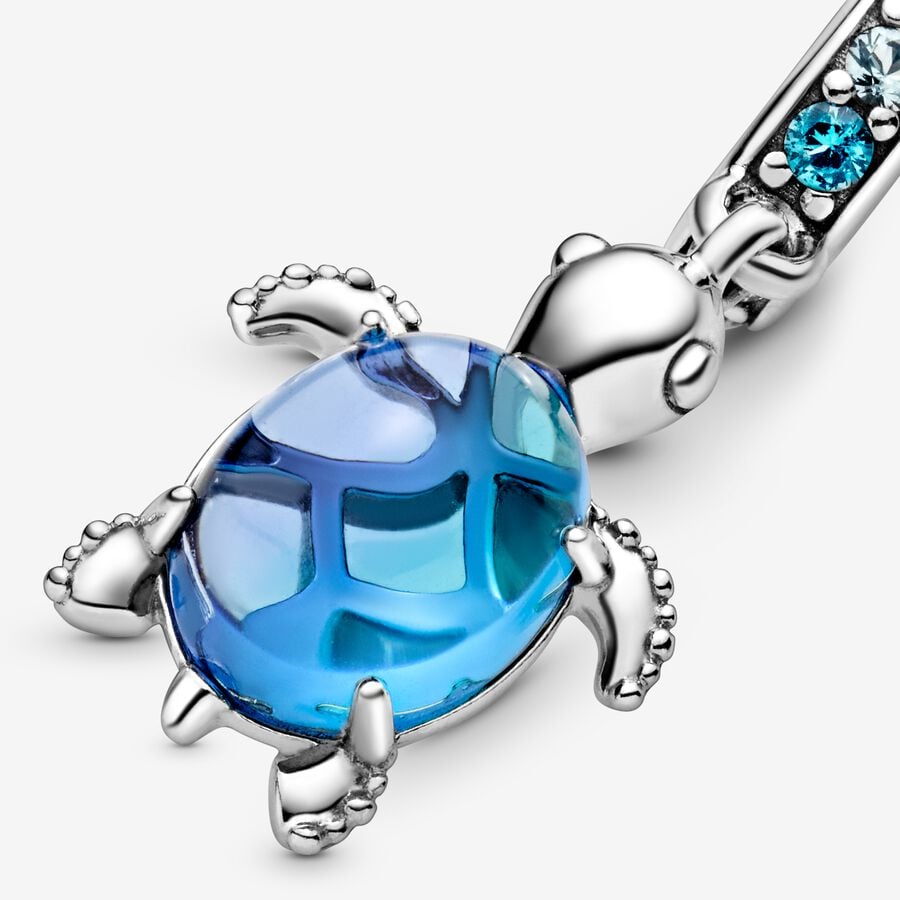 Murano Glass Sea Turtle Pendant Charm