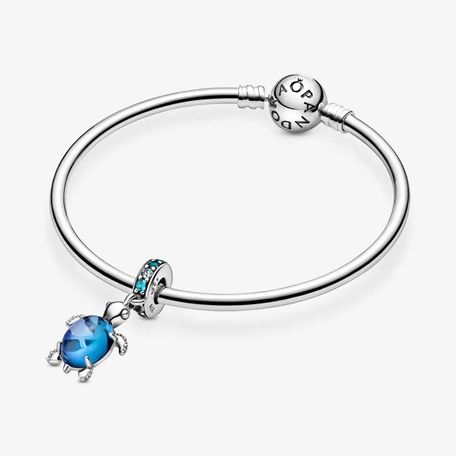 Murano Glass Sea Turtle Pendant Charm