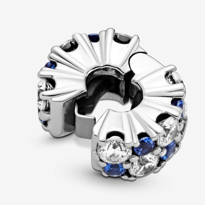 Charm Clip Pierres Bleues