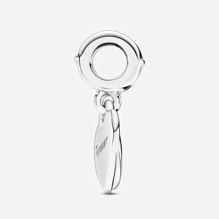 Mom and Daughter Heart Pendant Charm