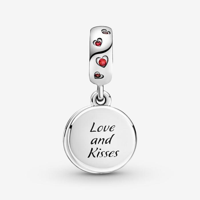 Disney, Mickey Mouse &amp; Minnie Love and Kisses Pendant Charm