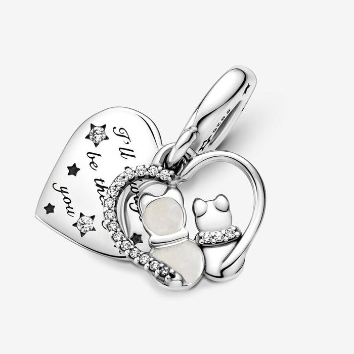 Charm Pendente Gatti e Cuori