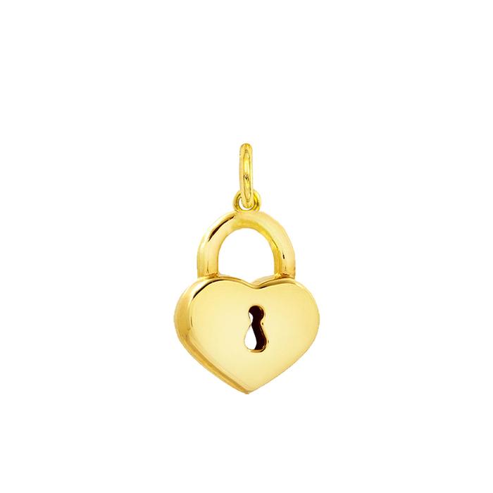 Charm Cuore Lucchetto in Oro