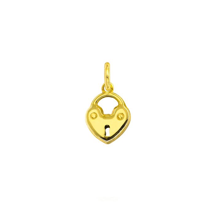 Charm Cuore Lucchetto in Oro