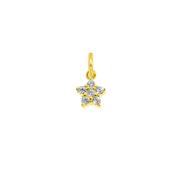 Charm Stella in Oro e Zirconi