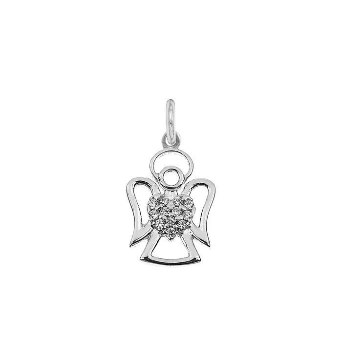 Charm Angelo in Oro e Zirconi