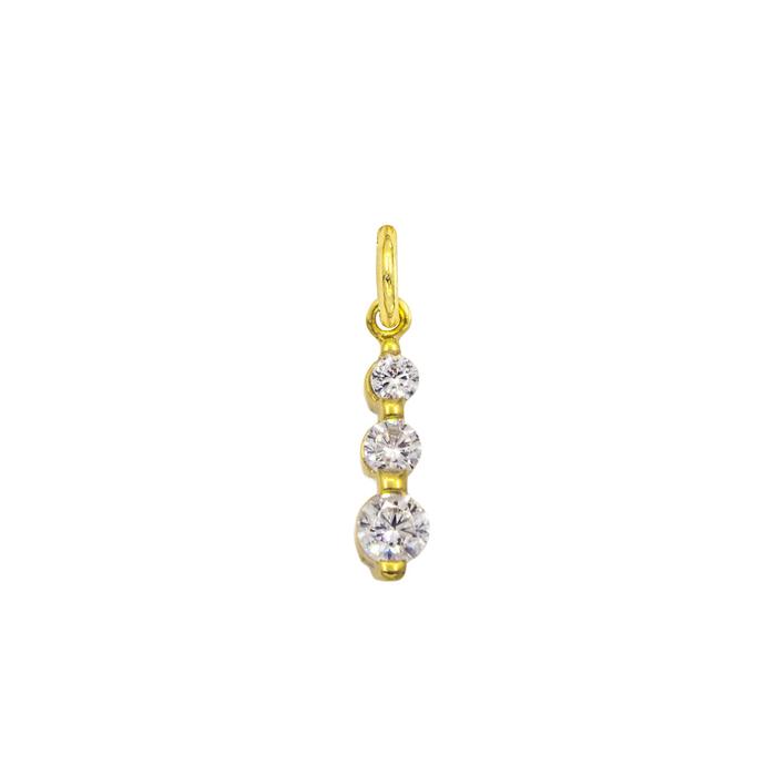 Charm Luce in Oro e Zirconi