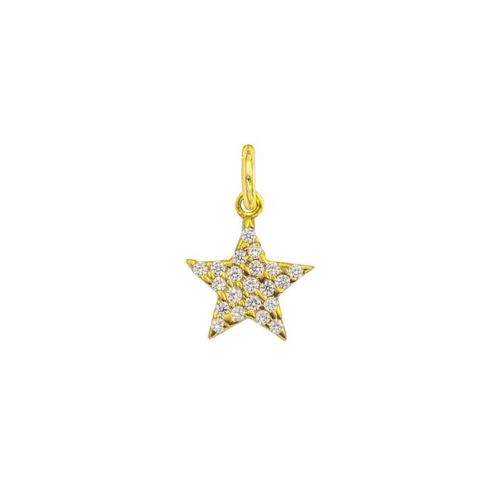 Charm Stella in Oro e Zirconi