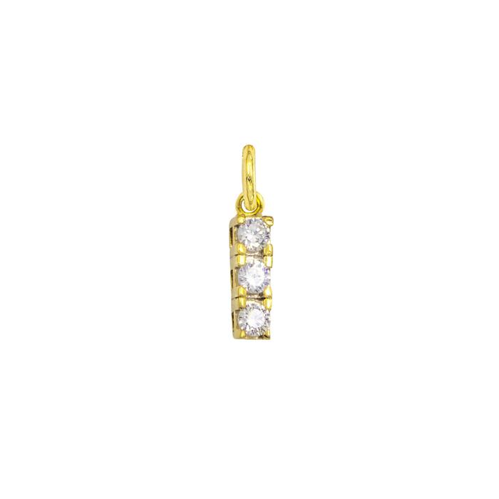 Charm Luce in Oro e Zirconi