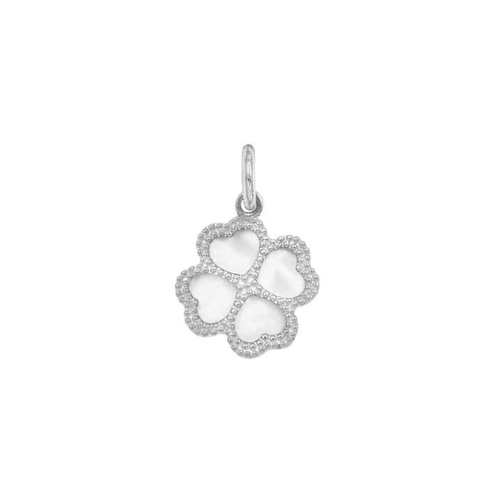 Charm Quadrifoglio in Oro e Madreperla