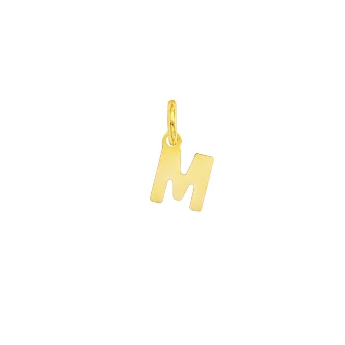 Charm Lettera M in Oro