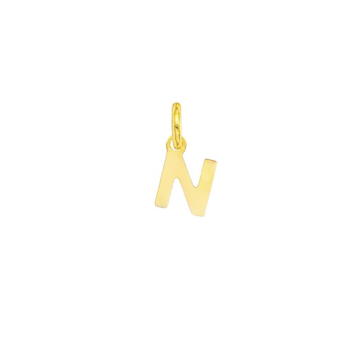Charm Lettera N in Oro