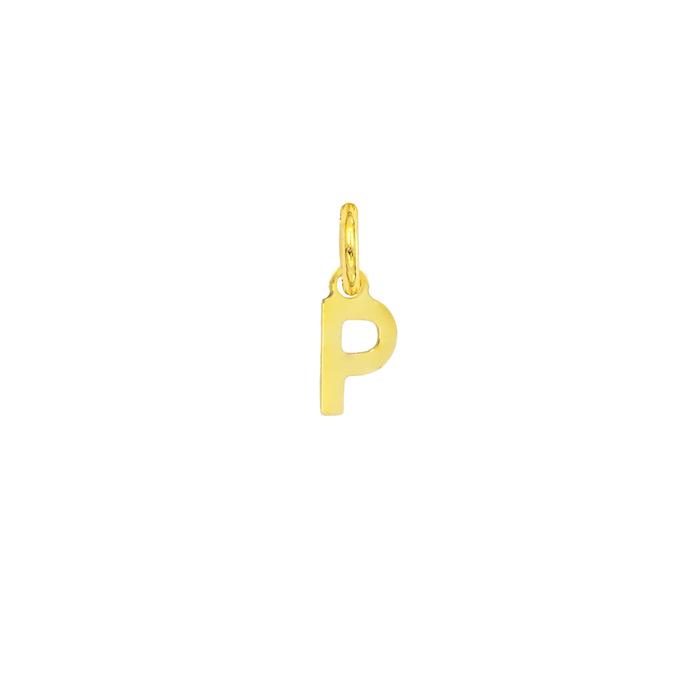 Charm Lettera P in Oro