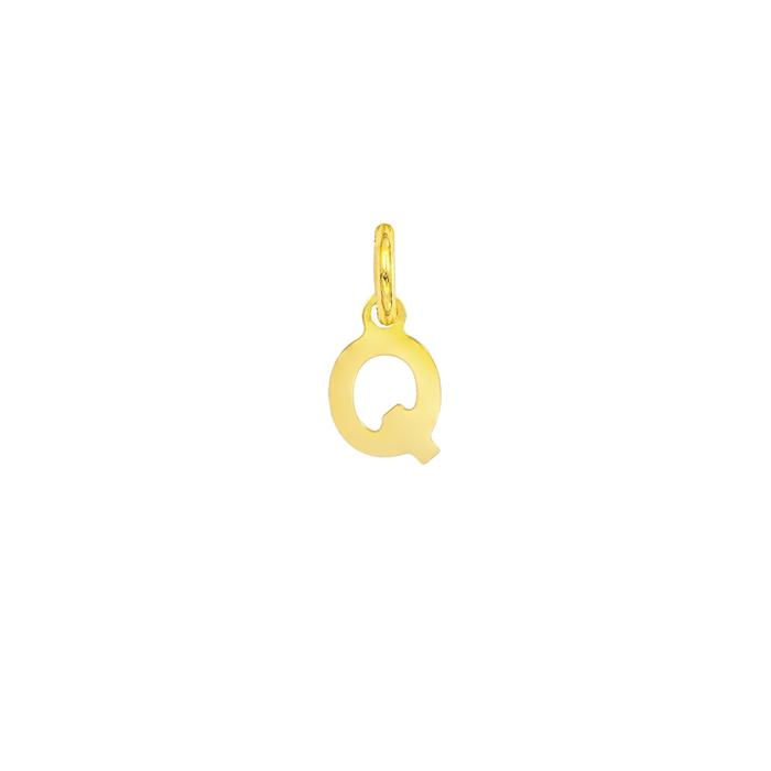 Charm Lettera Q in Oro