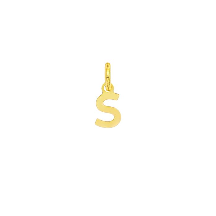 Charm Lettera S in Oro