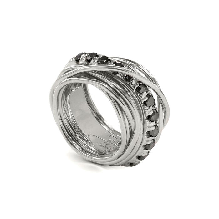 Filodellavita Carato 13 fili in Argento 925 e Diamanti Black