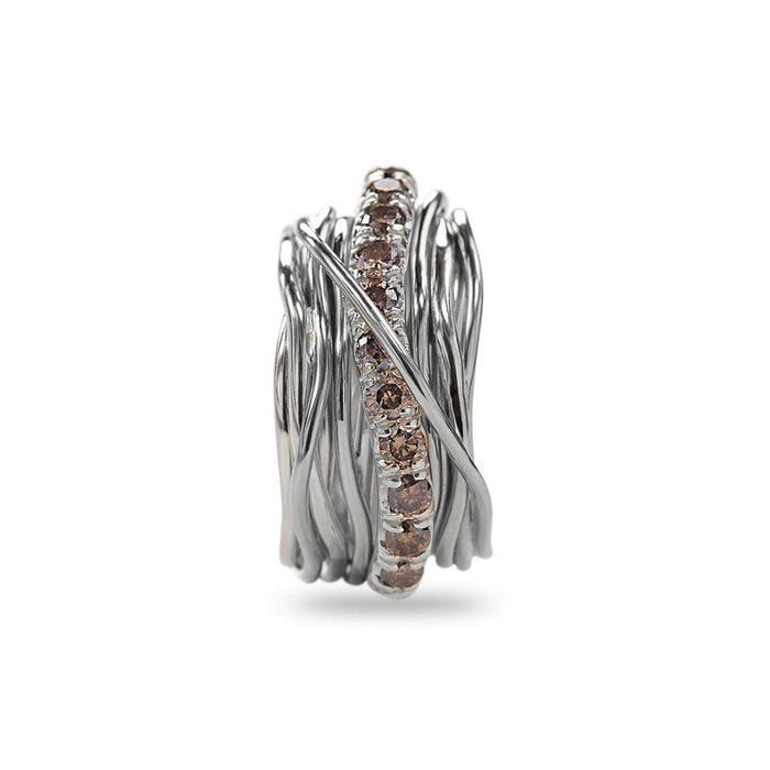 Filodellavita Carato 13 fili in Argento 925 e Diamanti Brown