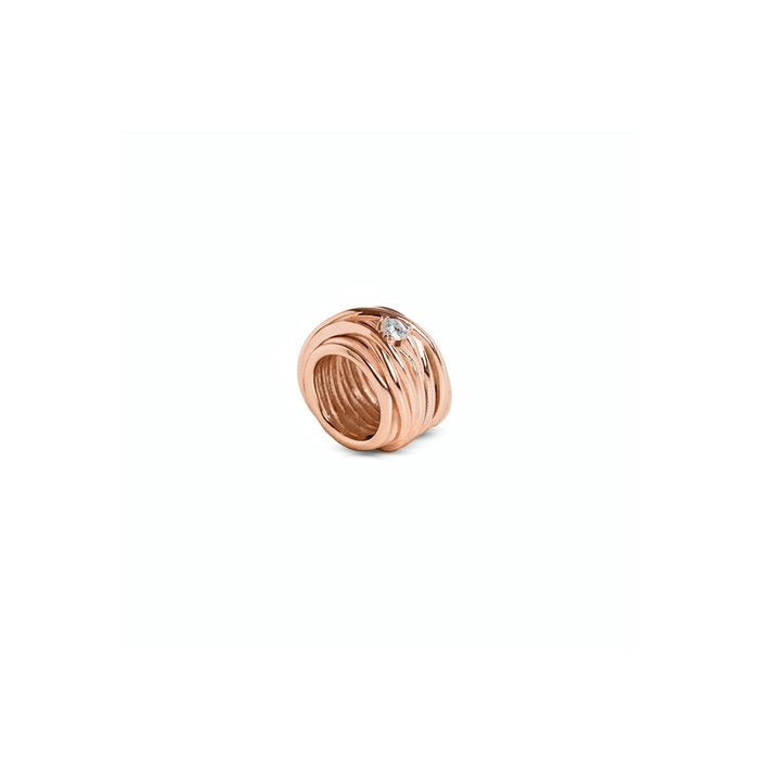 Filodellavita Mini 13 fili in Rosa Giallo 9kt e Diamante Bianco