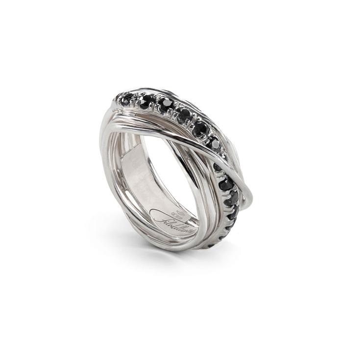 Filodellavita Précieux 7 fils et diamants noirs