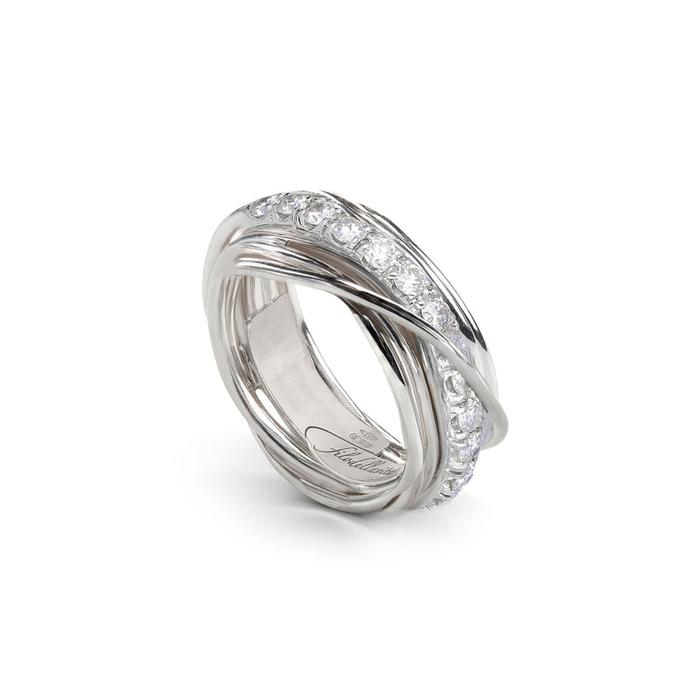 Filodellavita Précieux 7 fils et diamants blancs