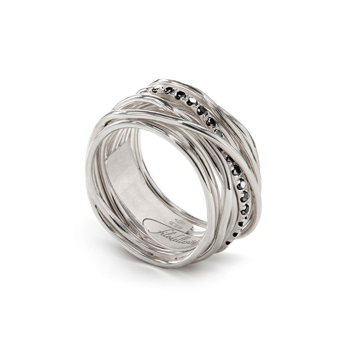 Filodellavita Classic 13 fili in Argento 925 e Diamanti Black