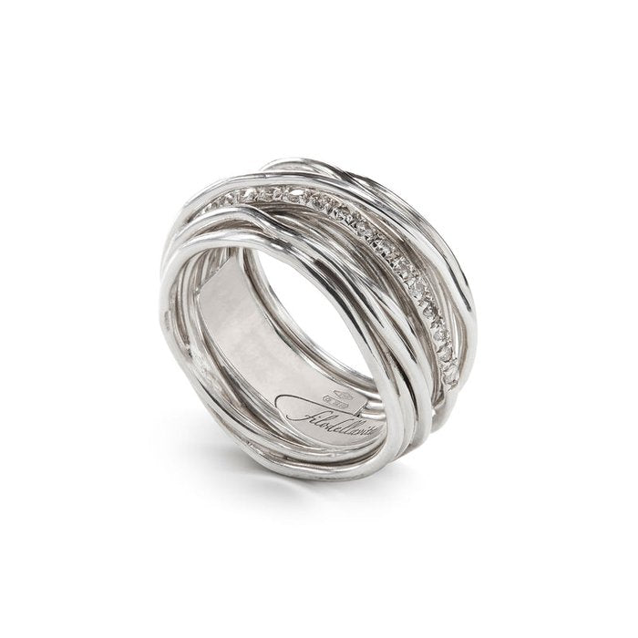 Filodellavita Classic 13 fili in Argento 925 e 16 Diamanti Bianchi