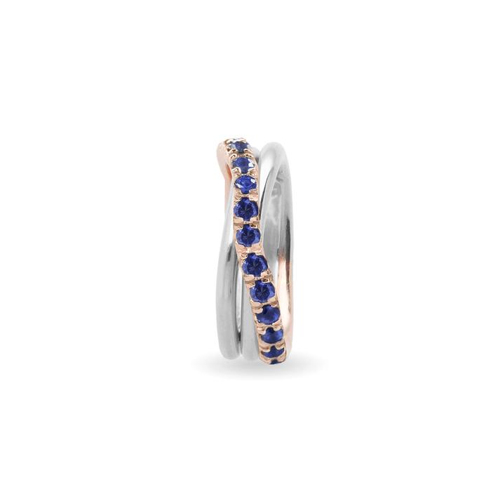 Filodellavita Precious 3 threads and 0.99ct blue Sapphires