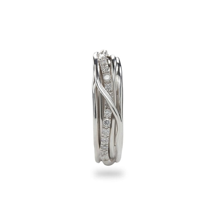 Filodellavita Classic 7 fili in Argento 925 e Diamanti Bianchi