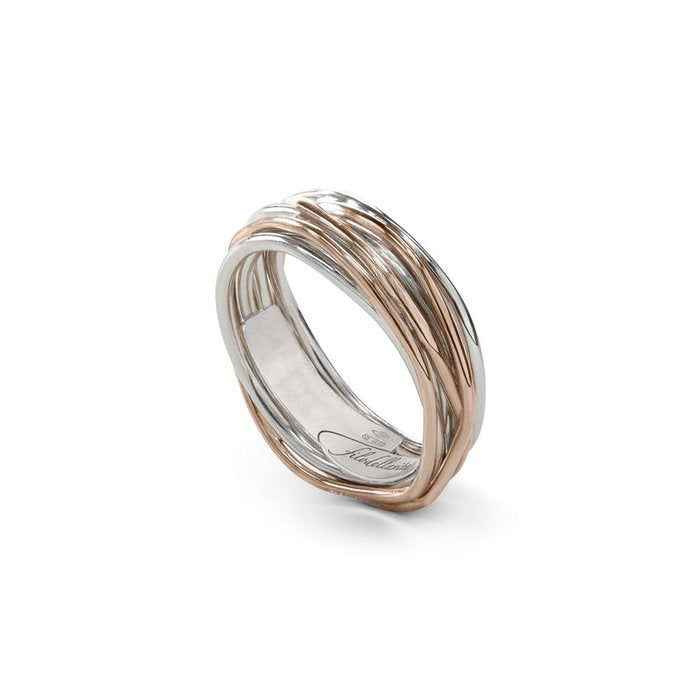 Filodellavita Classic - 7 brins en or rose 9 carats et argent 925