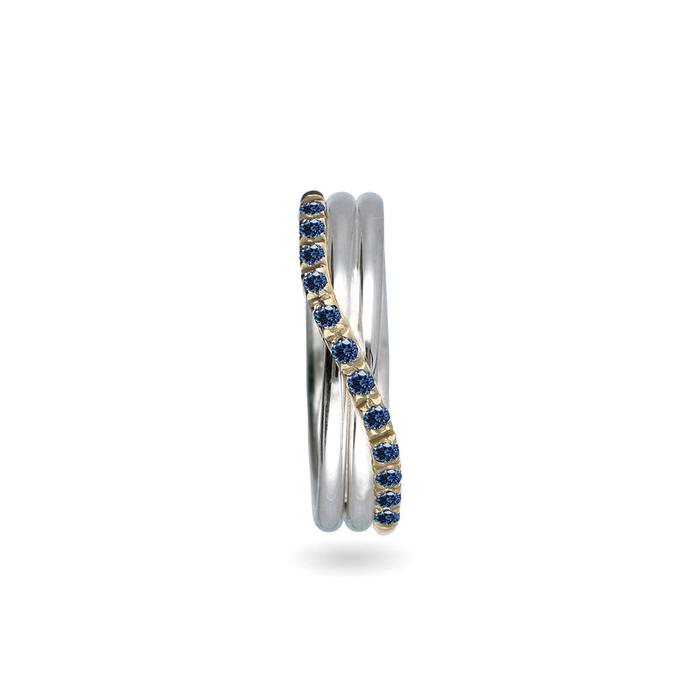 Filodellavita Precious 3 Threads and Blue Sapphires