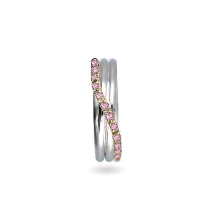 Filodellavita Precious 3 fils et saphirs roses