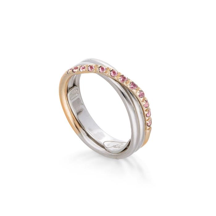 Filodellavita Precious 3 fils et saphirs roses