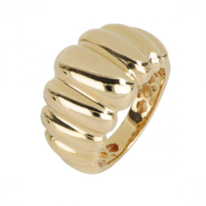 Anello a fascia in oro 18kt lucido