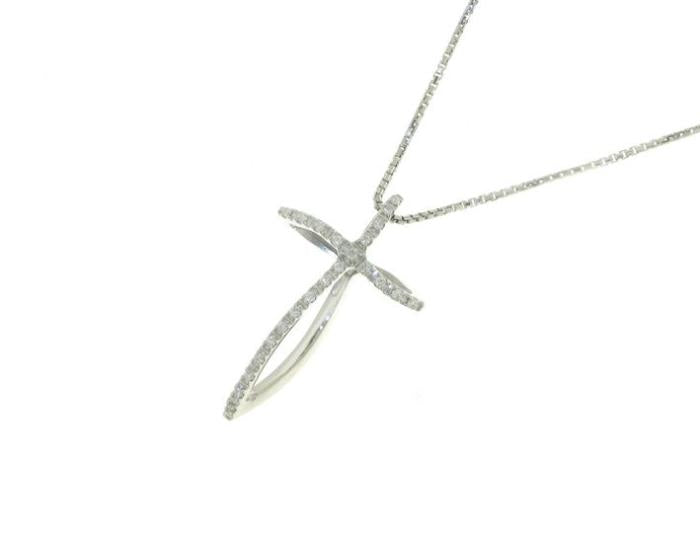 Collier ras du cou croisé br