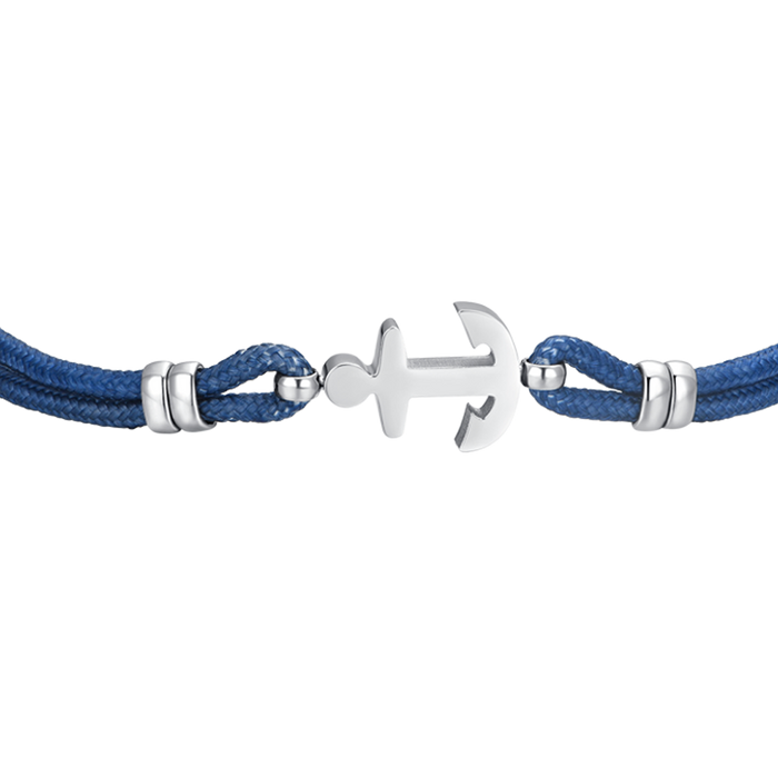 MEN'S BRACELET IN BLUE ROPE AND ANCHOR