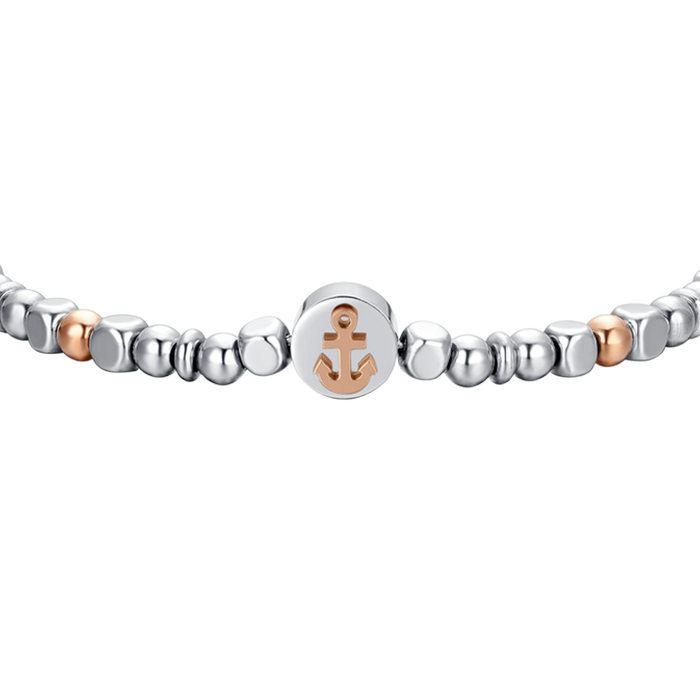 MEN'S BRACELET IN STEEL ANCHOR IP ROSE GOLD