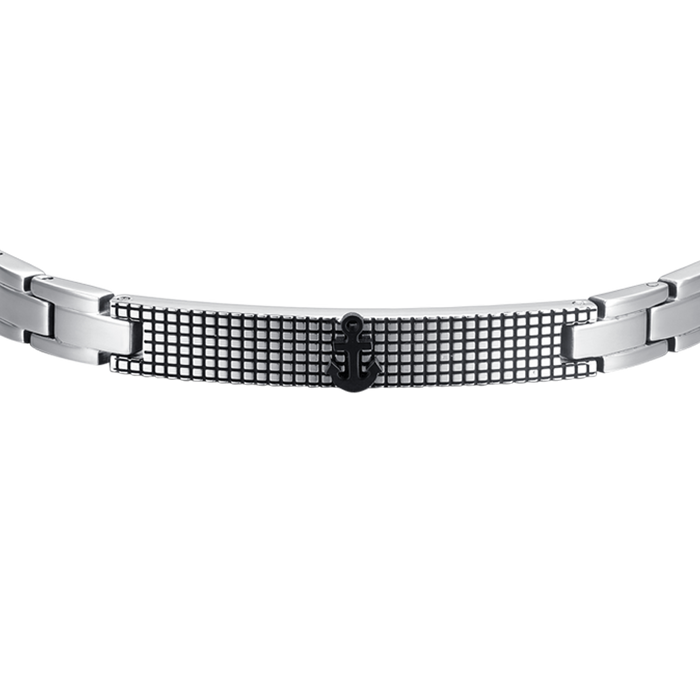 MEN'S BRACELET IN STEEL ANCHOR IP BLACK