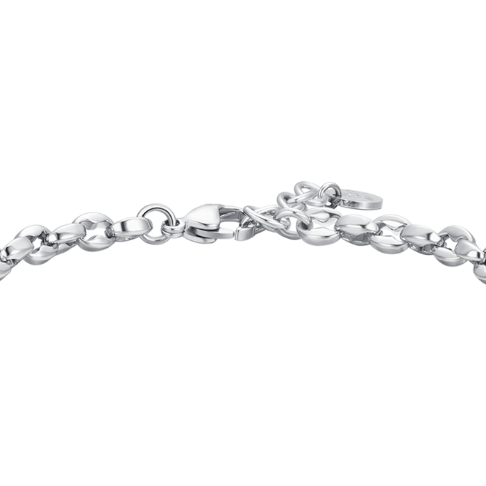 MEN'S STEEL BRACELET WITH CROSS
