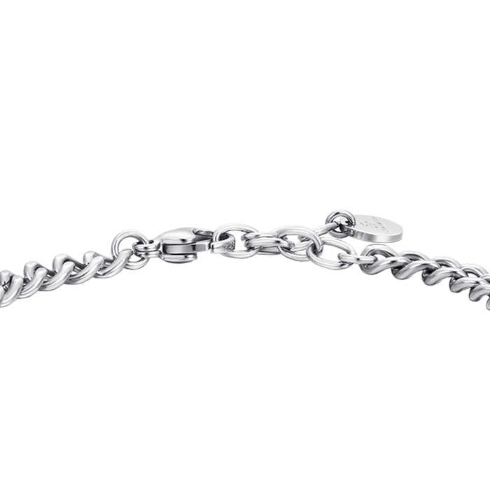 MEN'S BRACELET IN STEEL WITH IP BLACK PLATE AND INFINITY