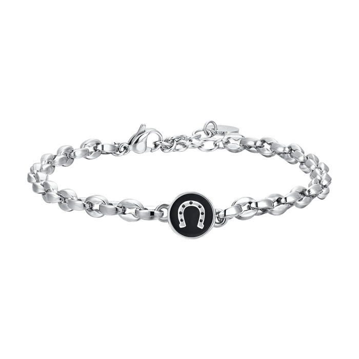 MEN'S BRACELET IN STEEL WITH HORSESHOE