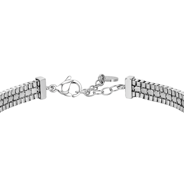 BRACCIALE UOMO IN ACCIAIO E ZIRCONI BLU