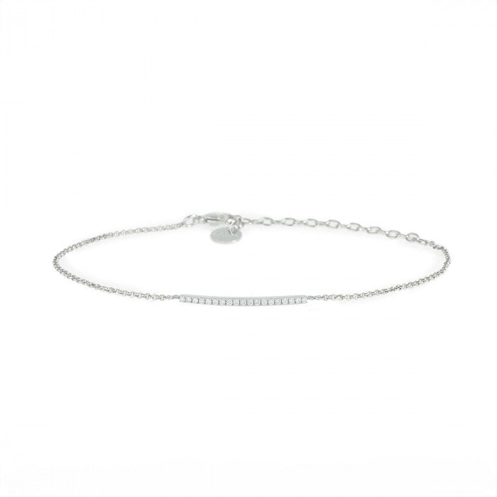Bracciale Mezzo Tennis in oro 18 kt e diamanti