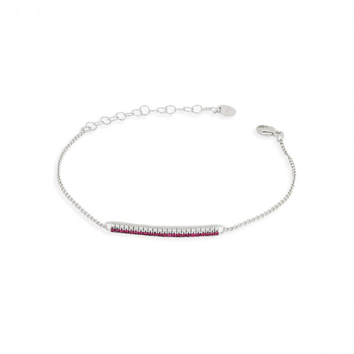 Bracciale Mezzo Tennis Grande in oro 18 kt e pietre preziose