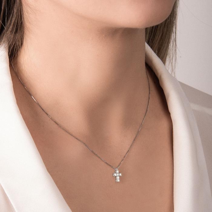 Collier ras du cou croisé br