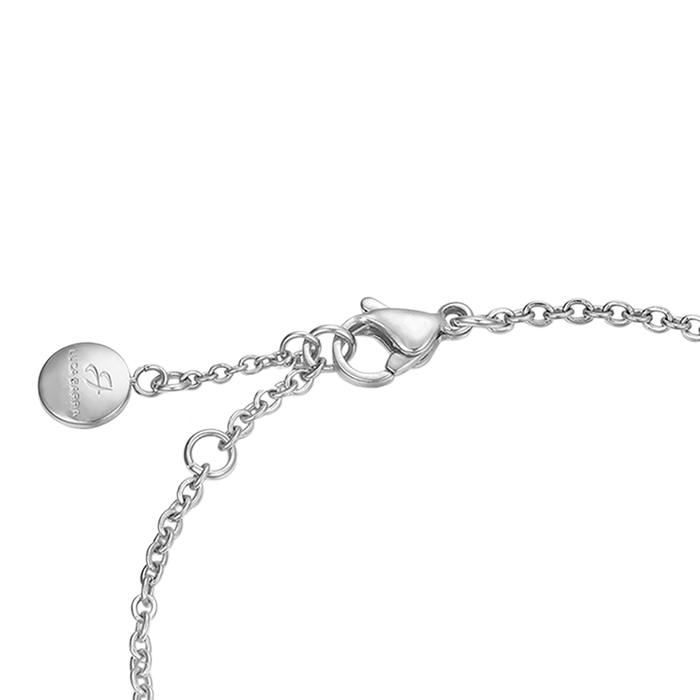 BRACCIALE DONNA IN ACCIAIO CON QUADRIFOGLIO E CRISTALLI