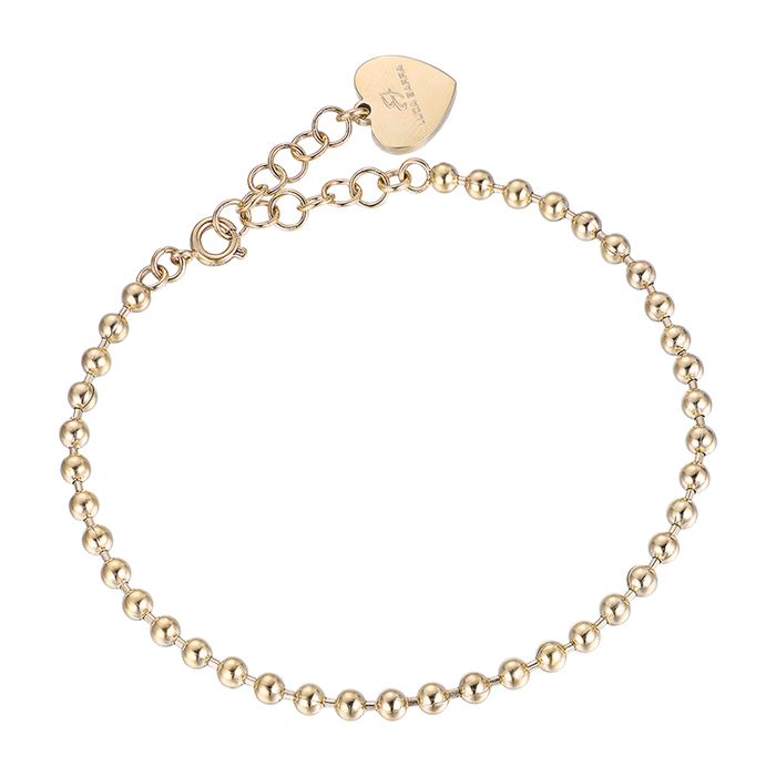 BRACELET FEMME EN ACIER PLAQUÉ BOULE