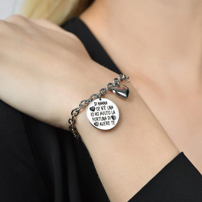 WOMEN'S BRACELET IN STEEL FROM MOTHER THERE IS ONE I WAS FORTUNE TO HAVE