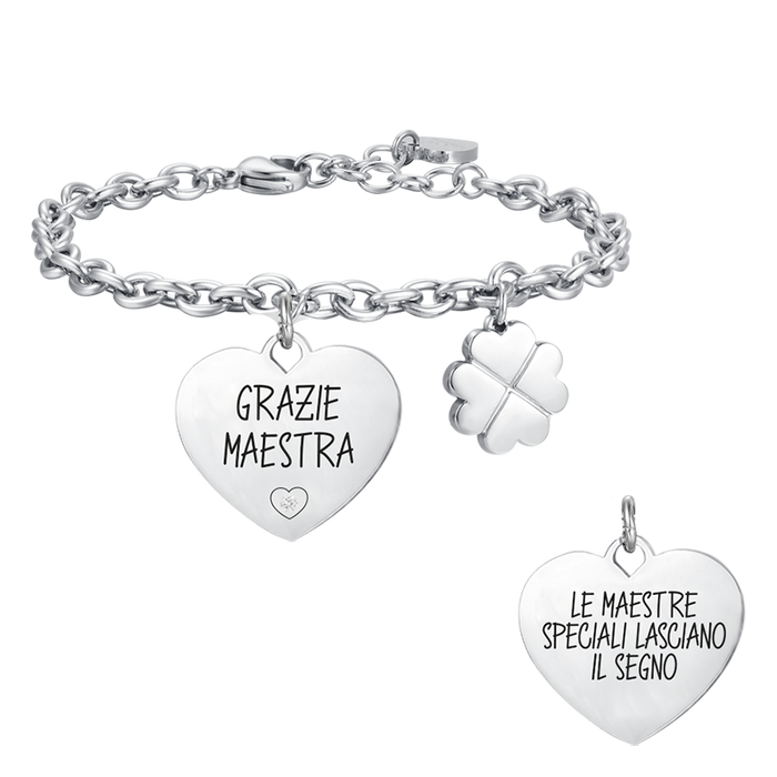 WOMEN'S STEEL BRACELET THANK YOU TEACHER RETRO THE SPECIAL TEACHERS...