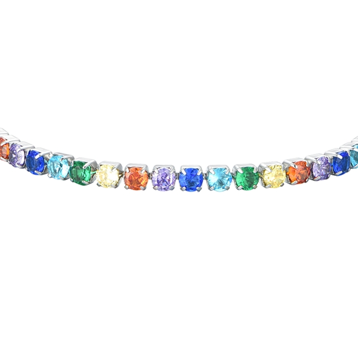 WOMEN'S TENNIS BRACELET MULTICOLOR CRYSTALS